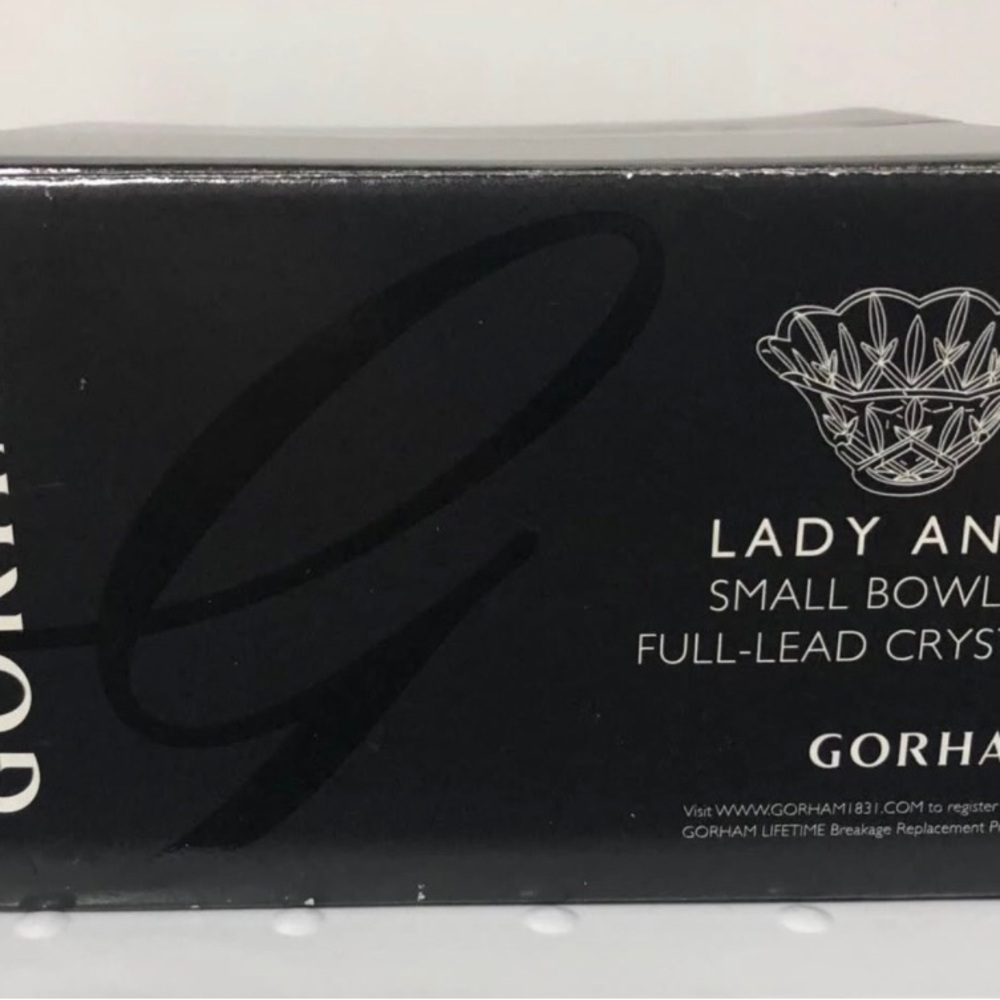 Vintage GORHAM Lady Anne Full-Lead Crystal Small Bowl 5.5”